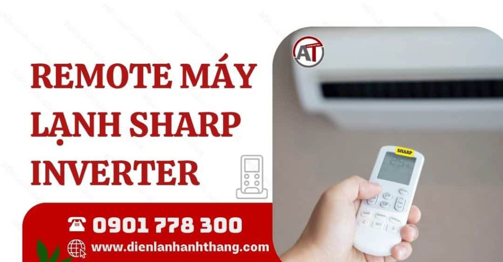 remote máy lạnh sharp inverter Điện lạnh Anh Thắng