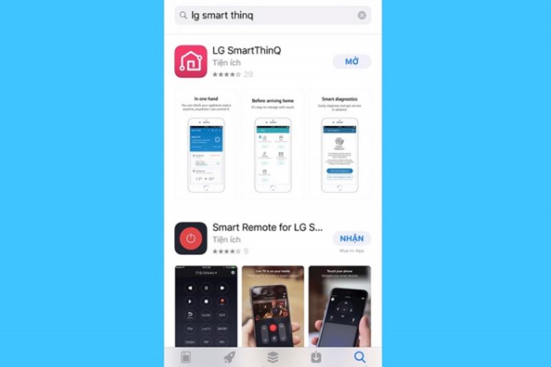 ứng dụng lg smartthinq
