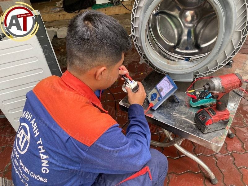 dịch vụ thay motor xả máy giặt Điện lạnh Anh Thắng