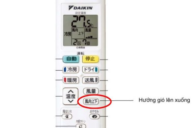 hướng gió daikin nội địa