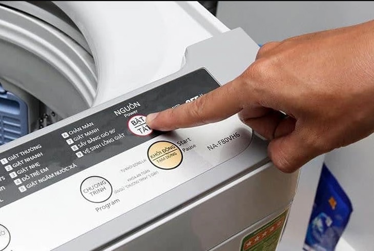 Nút bật tắt máy giặt Panasonic