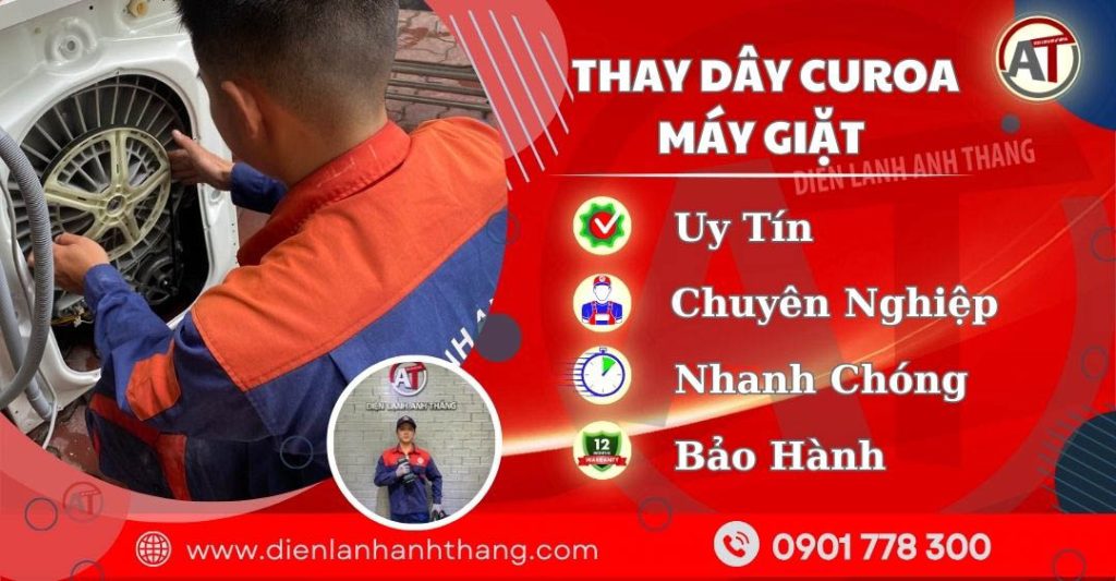 Trung tâm thay dây curoa máy giặt - Điện lạnh Anh Thắng