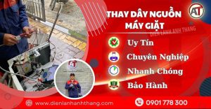 Trung tâm thay dây nguồn máy giặt - Điện lạnh Anh Thắng
