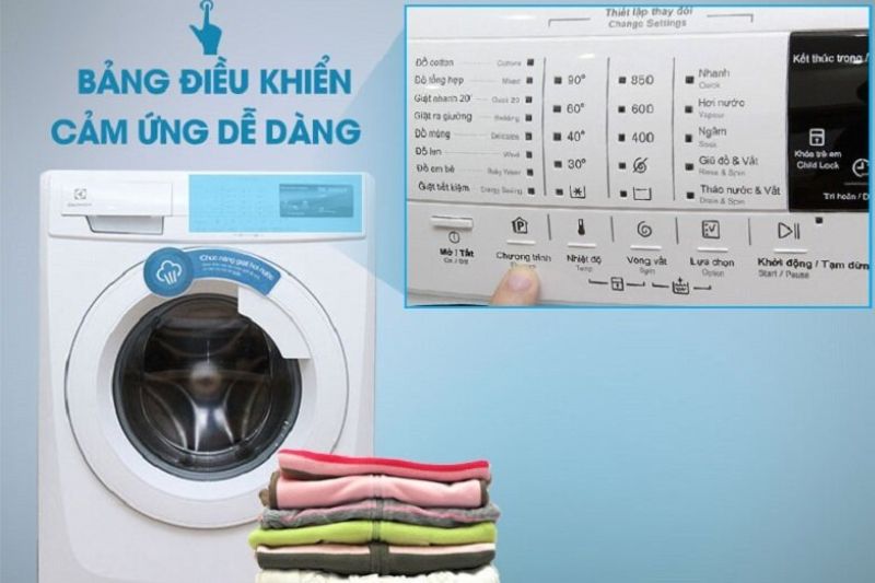 bảng điều khiển máy giặt electrolux