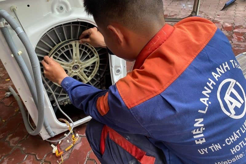 dịch vụ thay motor máy giặt uy tín Điện lạnh Anh Thắng