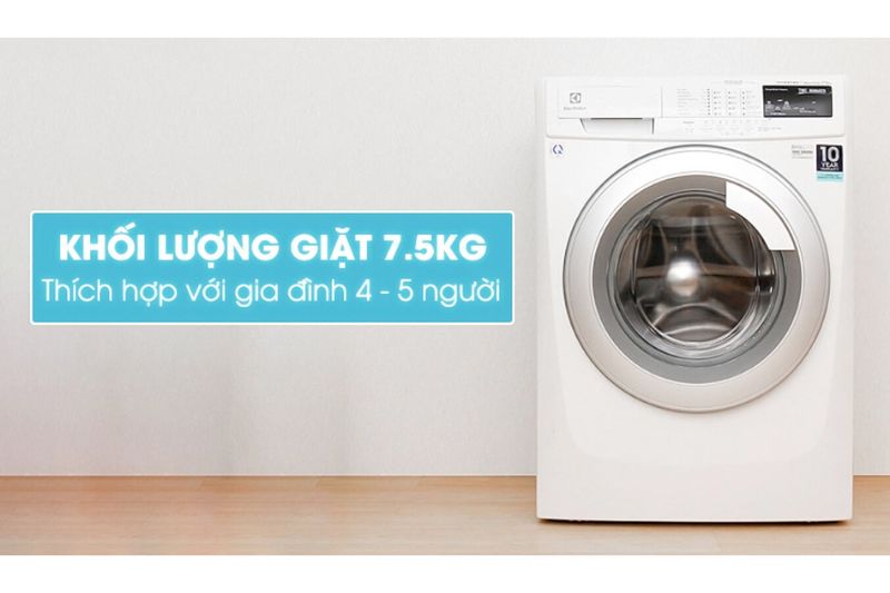 khối lượng giặt electrolux