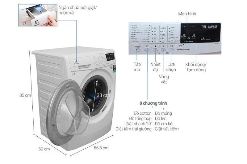 máy giặt electrolux ewf10744