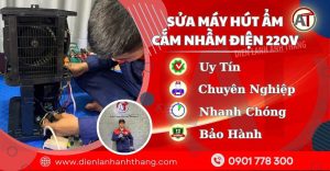 Trung tâm sửa máy hút ẩm cắm nhầm điện 220v Điện lạnh Anh Thắng