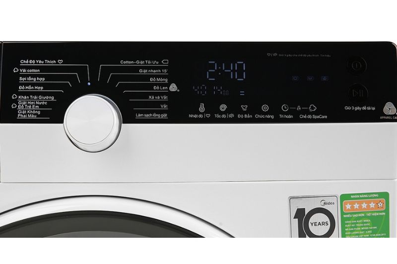 bảng điều khiển midea