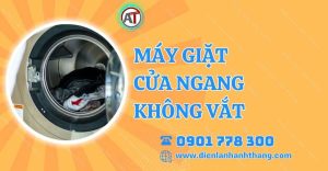 máy giặt cửa ngang không vắt Điện lạnh Anh Thắng