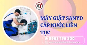 máy giặt sanyo cấp nước liên tục Điện lạnh Anh Thắng
