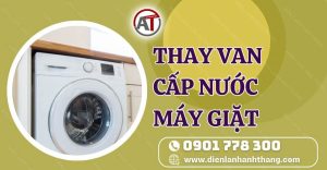 thay van cấp nước máy giặt Điện lạnh Anh Thắng