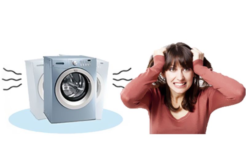 máy giặt kêu ù ù