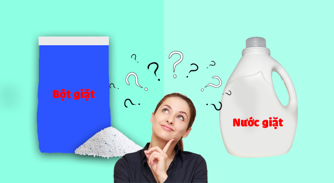 nên sử dụng nước giặt hay bột giặt