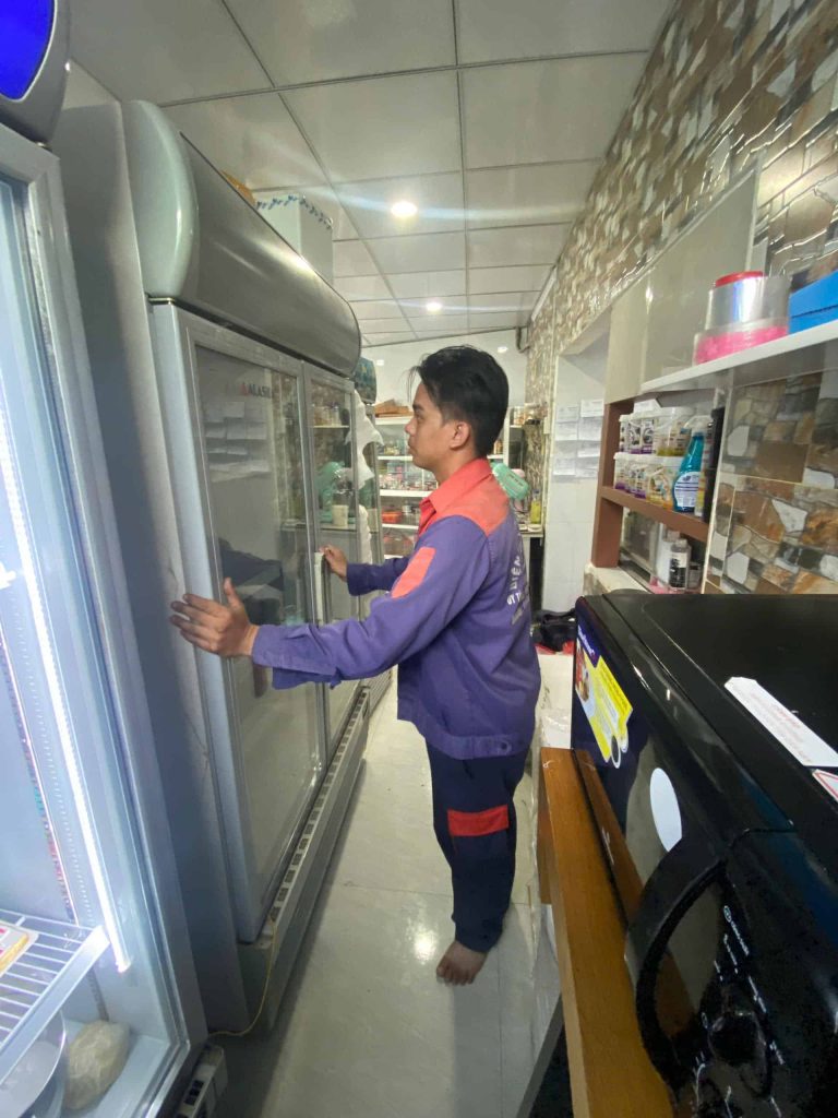 Tủ mát vận hành không ổn định – Ca kiểm tra thực tế 2026 08 01 2026 sua tu mat lam lai block binh chanh.JPG