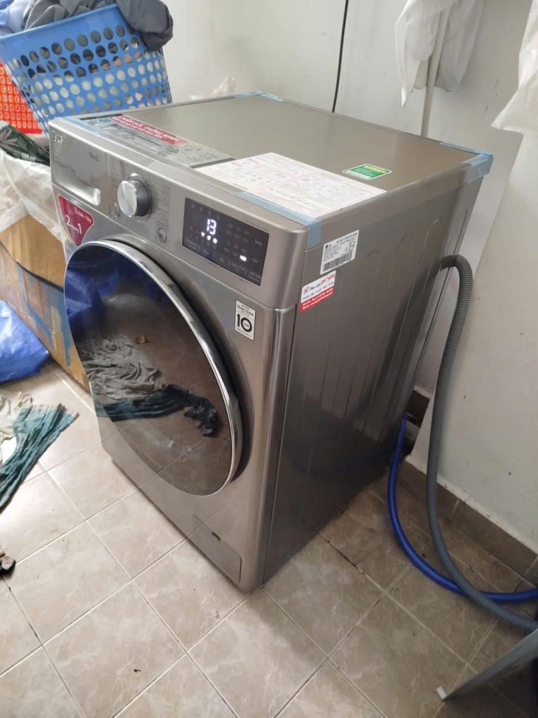 Máy giặt LG FV1409GAV rung lắc mạnh – Ghi nhận kiểm tra thực tế 2026 may giat lg fv1409gav rung lac manh.jpg 2