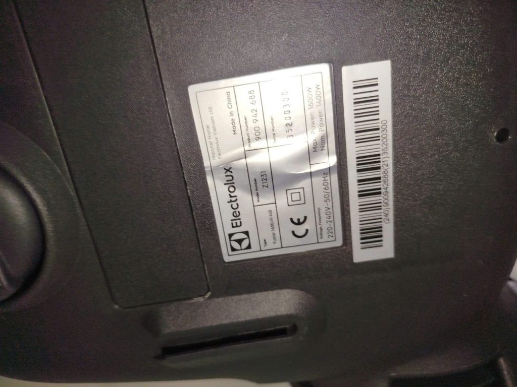 Máy hút bụi Electrolux Z1231 giảm lực hút – Ghi nhận kiểm tra thực tế 2026 may hut bui z1231 giam luc hut.jpg