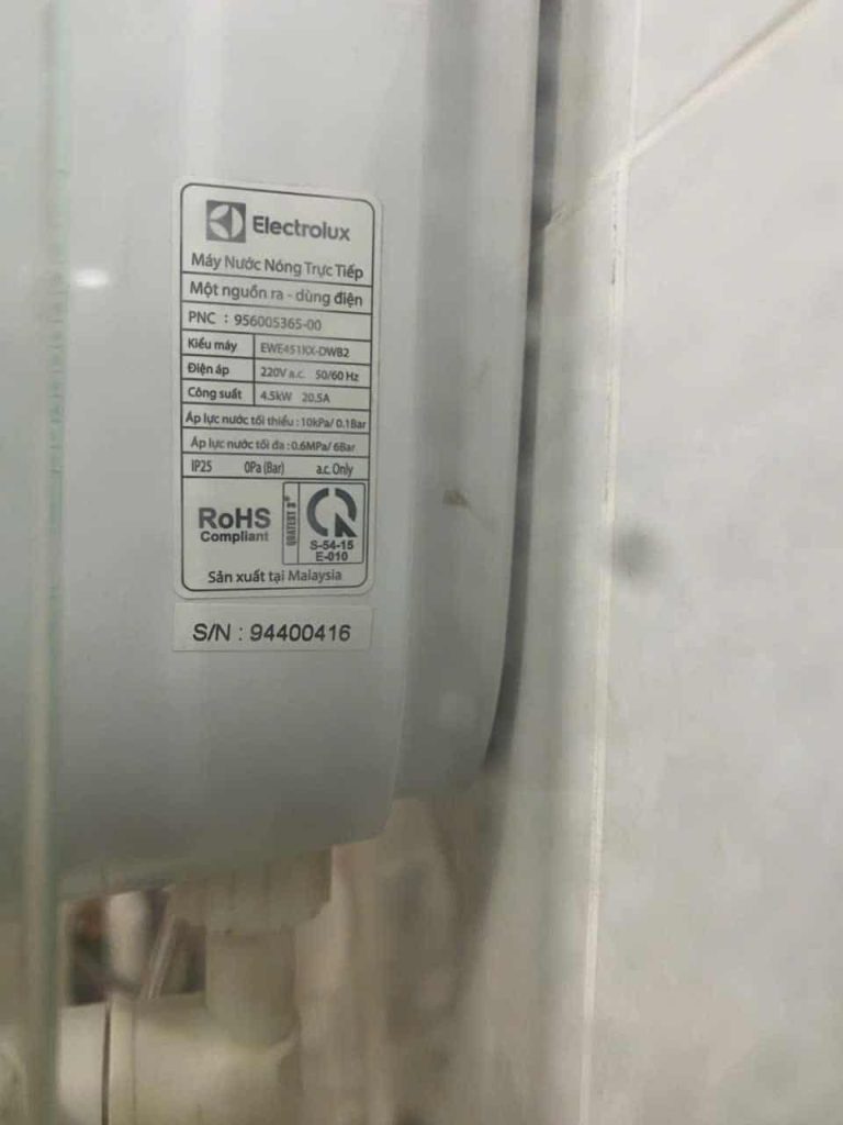 Máy nước nóng Electrolux EWE451KX-DWB2 không nóng – Ca kiểm tra thực tế 2026 may nuoc nong ewe451kx dwb2 khong nong.jpg