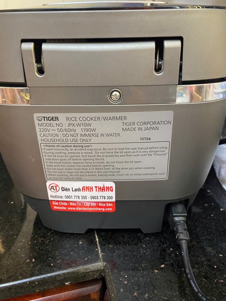 Nồi cơm điện Tiger JPX-W10W không lên nguồn – Ca kiểm tra thực tế 2026 noi com dien jpx w10w khong len nguon.jpg 2