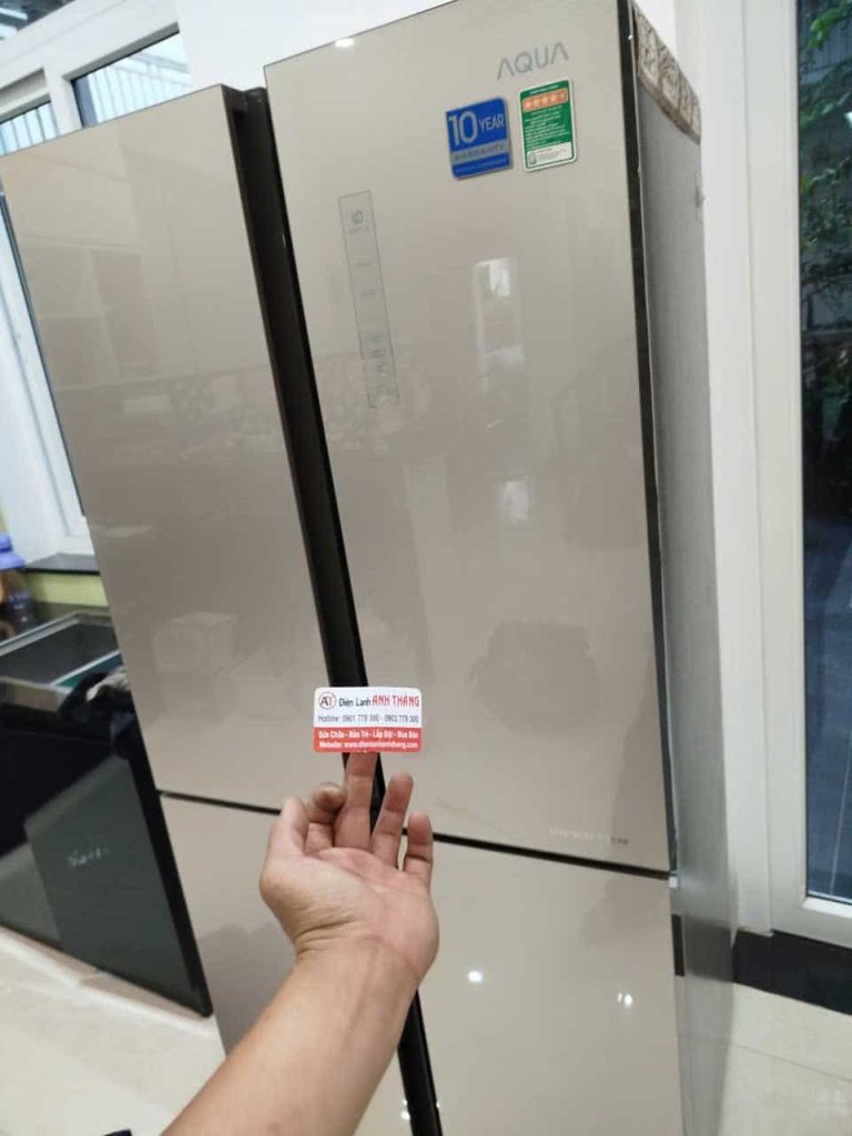 Tủ lạnh Aqua side by side đông đá ngăn mát – Ca kiểm tra thực tế 2026 tu lanh aqua side by side dong da ngan mat.jpg