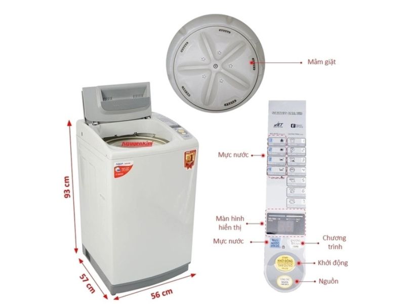 Cách Sử Dụng Máy Giặt Aqua AQW S70KT Chi Tiết Cho Người Mới 2026 máy giặt AQUA AQW S70KT