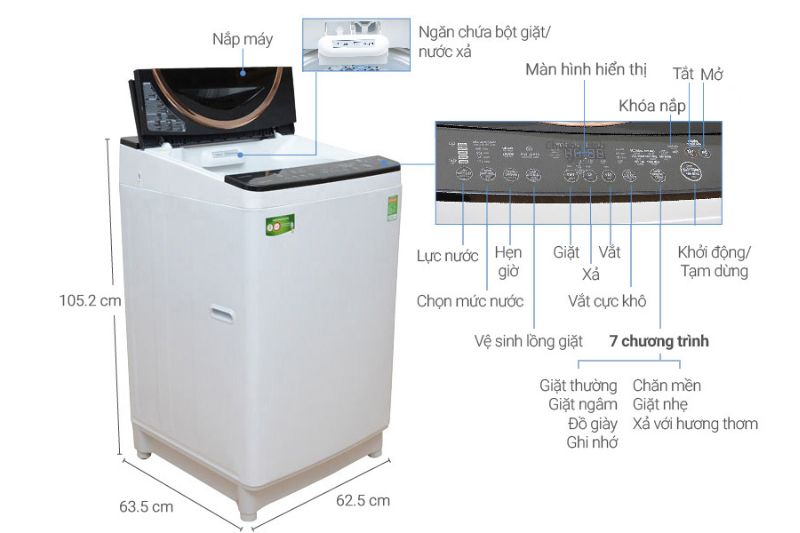 Cách Sử Dụng Máy Giặt Toshiba 11kg Đúng Và Tối Ưu Hóa Các Tính Năng 2026 máy giặt toshiba 11kg