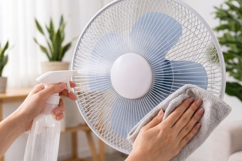 Vì Sao Quạt Điện Không Quay? Cách Xử Lý Không Cần Gọi Thợ 2026 dung dich ve sinh quat dien