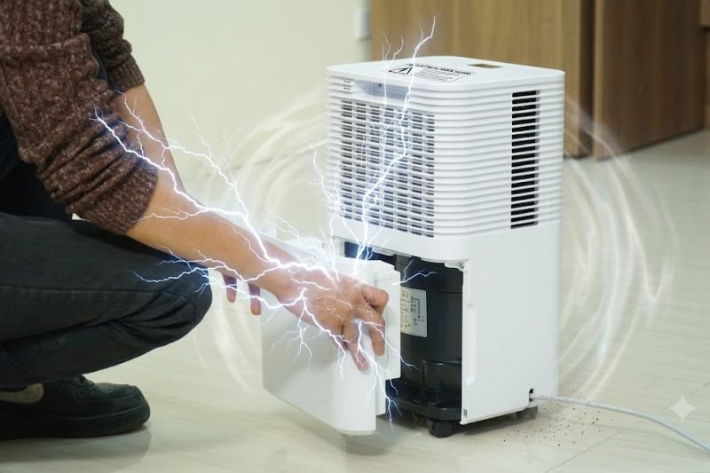 Nguyên Nhân Máy Hút Ẩm Bị Rò Rỉ Điện Và Cách Xử Lý Tại Nhà Không Cần Thợ 2026 may hut am ro dien