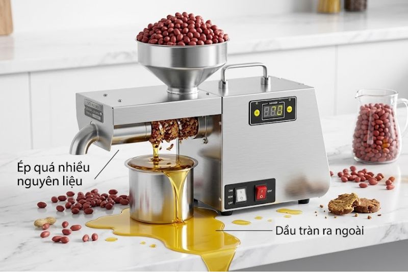 Khắc Phục Máy Ép Dầu Bị Rò Rỉ Dầu Nhanh Chóng Không Cần Thợ 2026 ep nhieu nguyenlieu