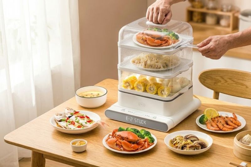 Khắc Phục Nồi Hấp Điện Bị Kẹt Nắp Nhanh Chóng Không Cần Thợ 2026 nap noi hap bi ket