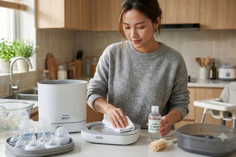 Hướng Dẫn Bảo Dưỡng Máy Tiệt Trùng Bình Sữa Đúng Cách Ở Nhà 2026 bao duong may tiet trung